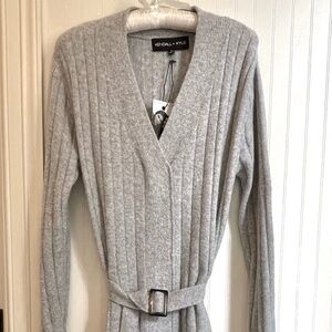 Kendall & Kylie Belted Sweater Dress